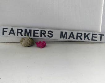 FARMERS MARKET sign // kitchen sign // farmhouse sign // distressed wood sign // home decor