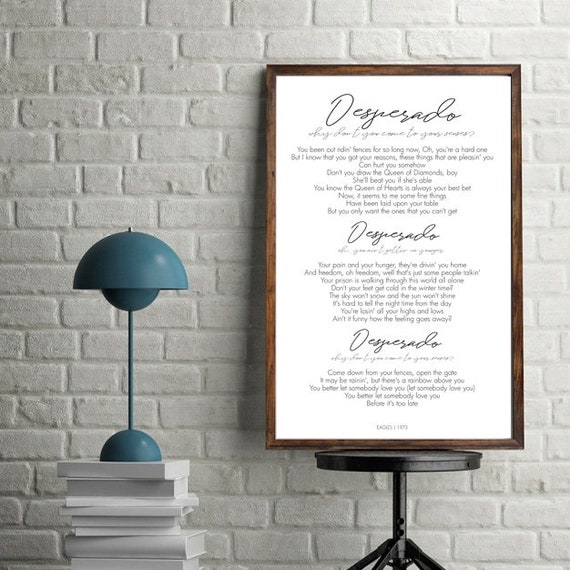 One of these nights Song Lyrics Print VINYL Record PERSONALISED The Eagles