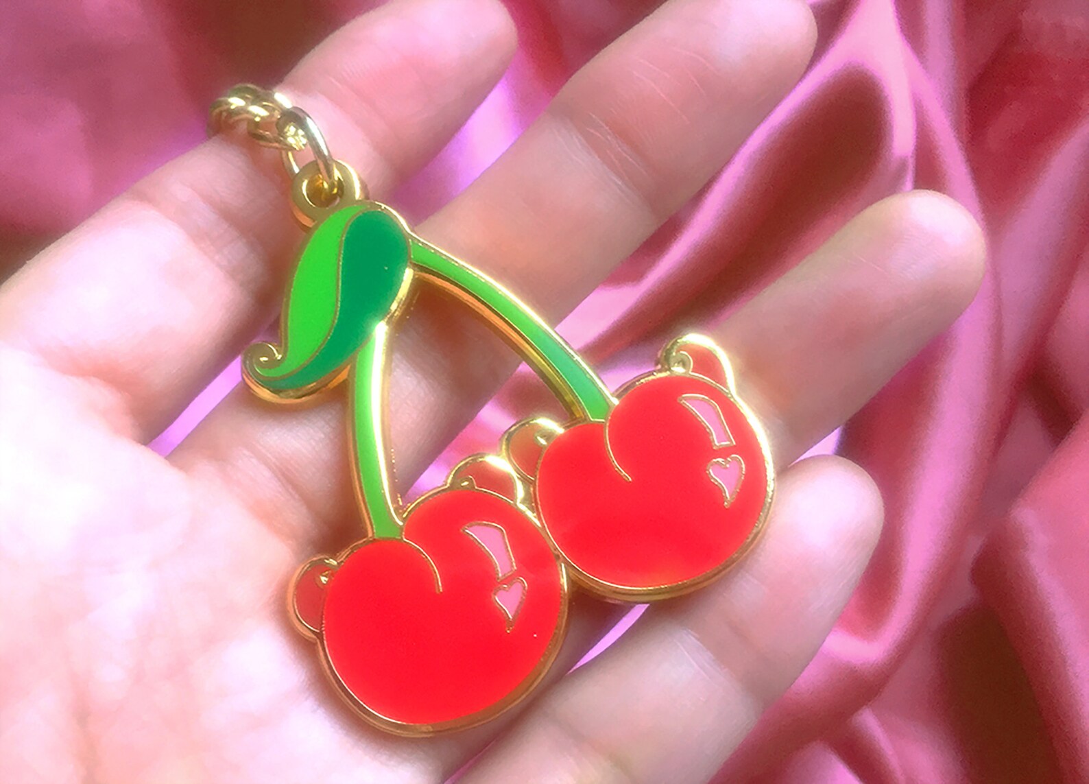 Devil Cherries Keychain Etsy