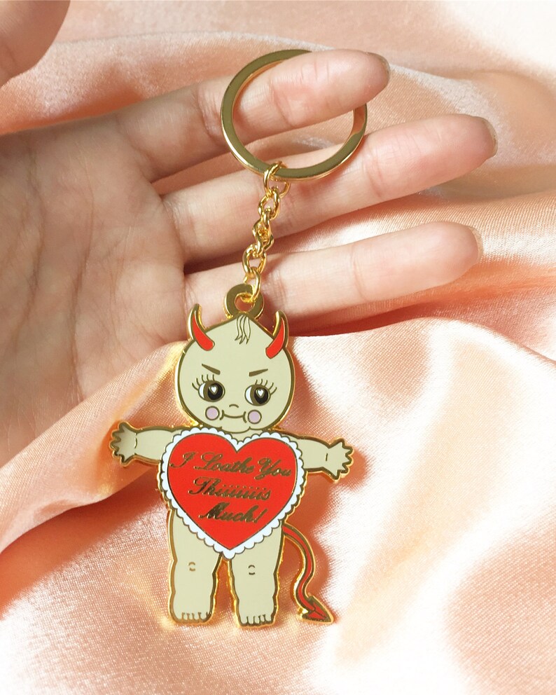 Devilish Kewpie Doll Keychain Etsy