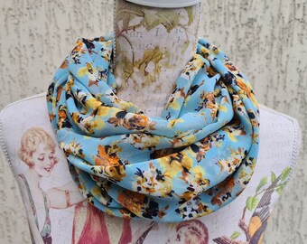 Infinity scarf, rayon fabric