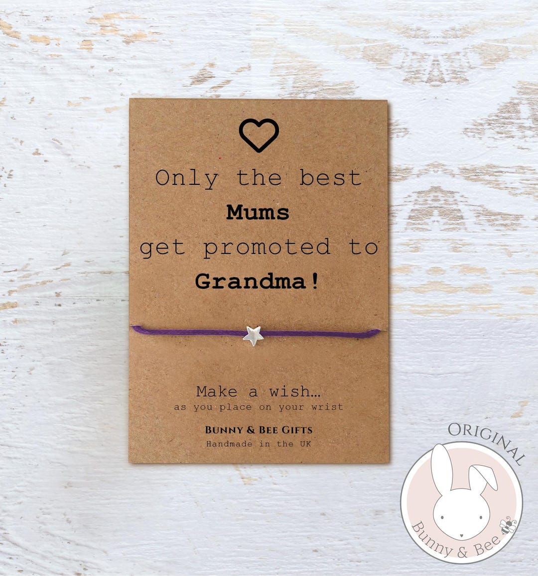 Sottobicchiere In Legno Inciso Only The Best Mums Get Promoted To Grandma – Regalo Per Nonne - 2