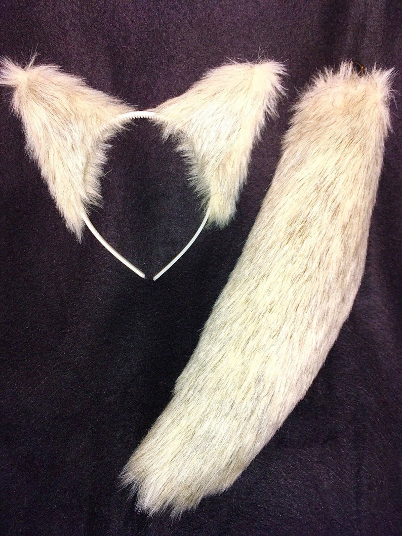 Wolf Ears and Tail/13 SET Fox Cat Dog Lt StrawBlond Etsy