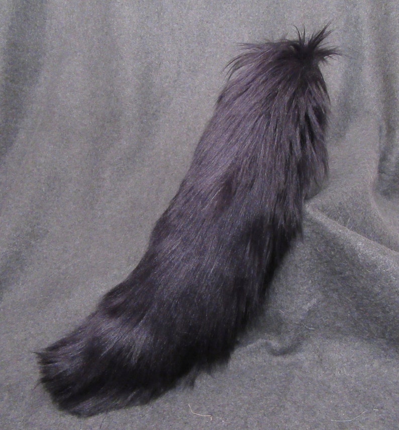 Wolf Cat Tail/17 Black or Gray Fox Dog Tail Clip or Etsy