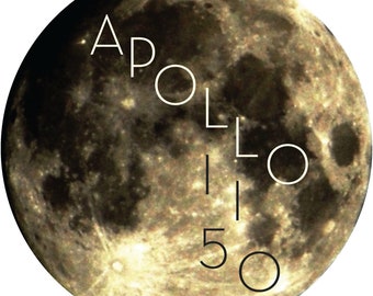 Apollo 11 50th Anniversary Moon Photo vinyl sticker