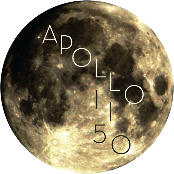 Sticker Apollo 11 50th Anniversary Moon Photo vinyl sticker