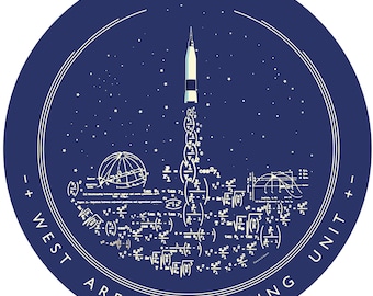 Sticker: Hidden Figures/West Area Computing Unit inspired vinyl sticker