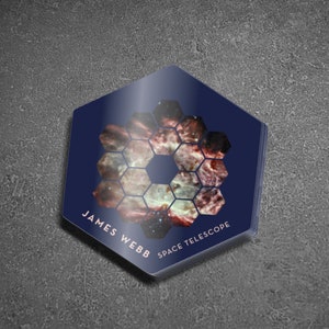 James Webb Space Teleoskope Start Hommage 2021 Spiegel Vinyl Aufkleber