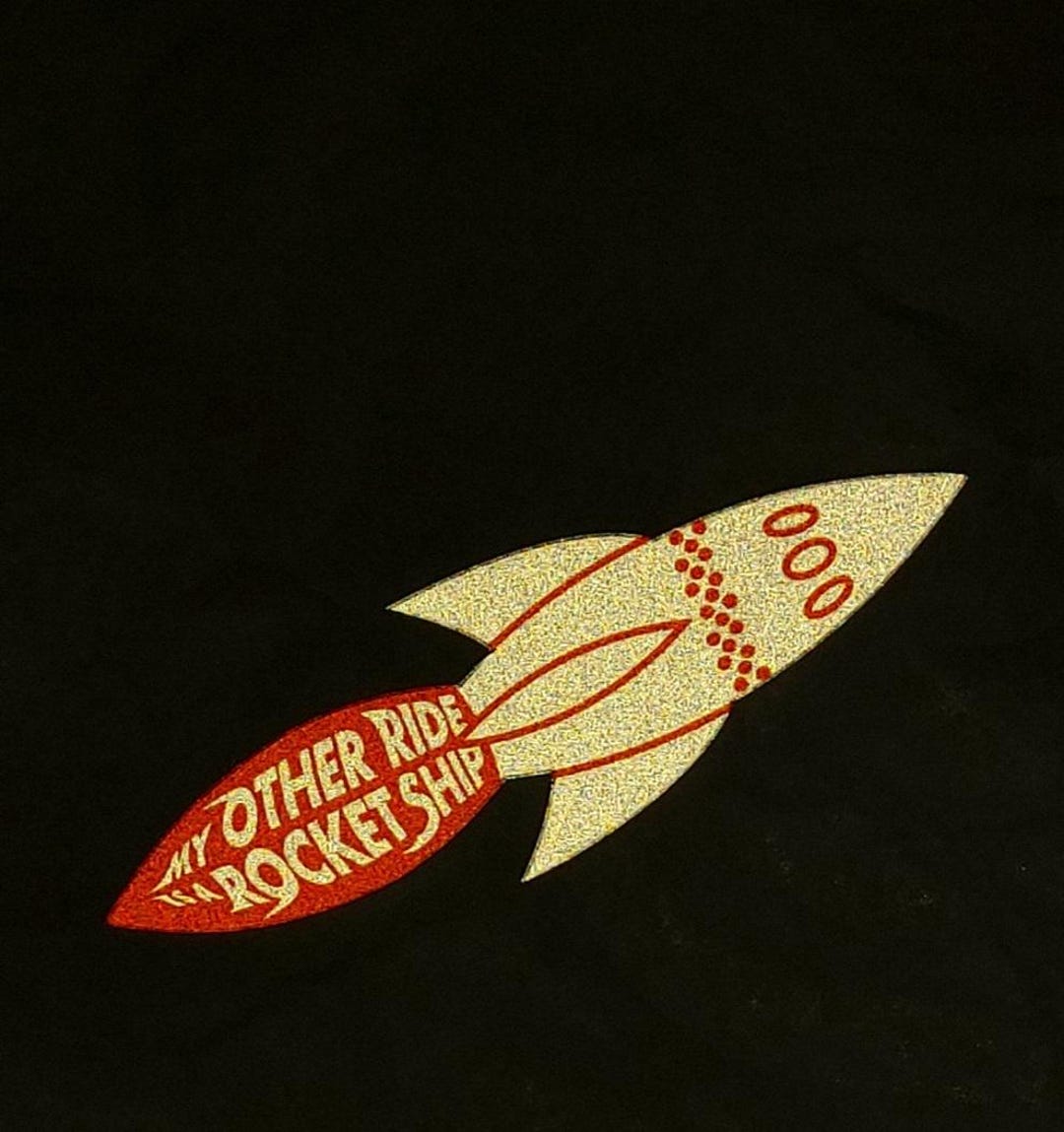 Rocket Recovery Sticker Rocket, Reflective Vinyl Sticker, Orange & White Reflector Sticker - Etsy