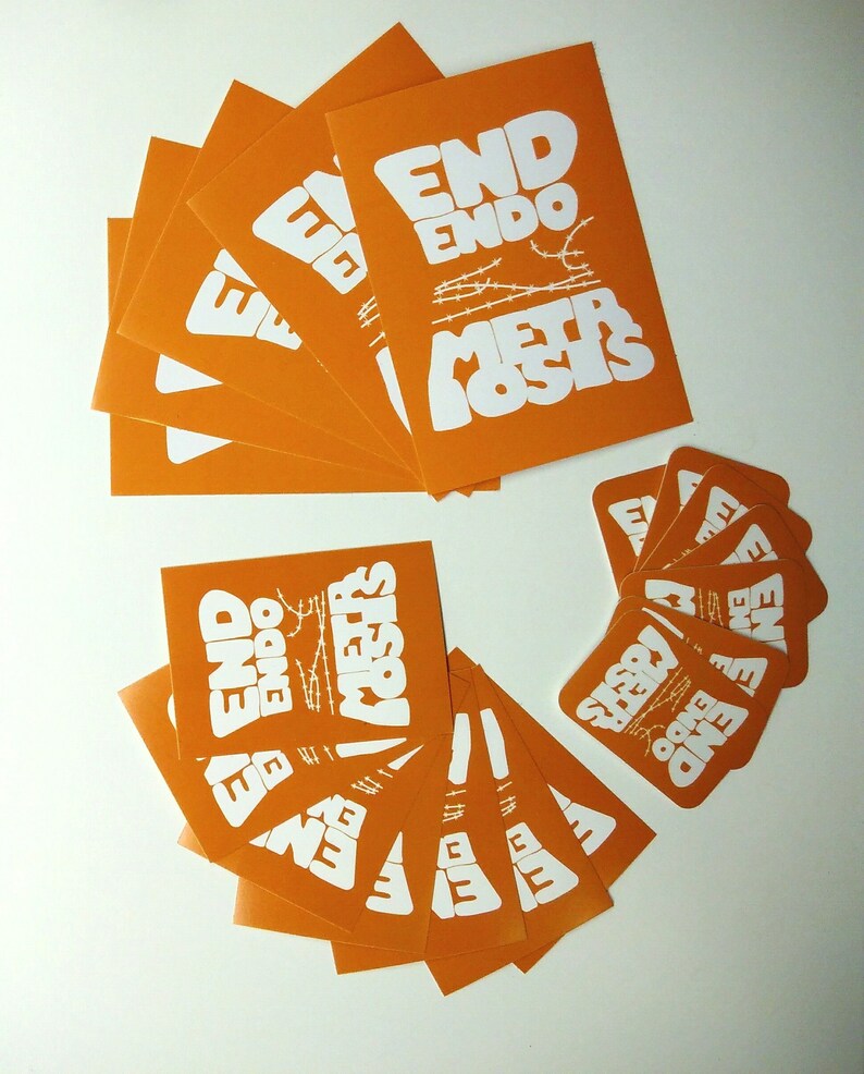 End Endometriosis stickers  proceeds to research image 1