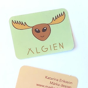 Sticker Älgien Alien Älg Moose vinyl sticker