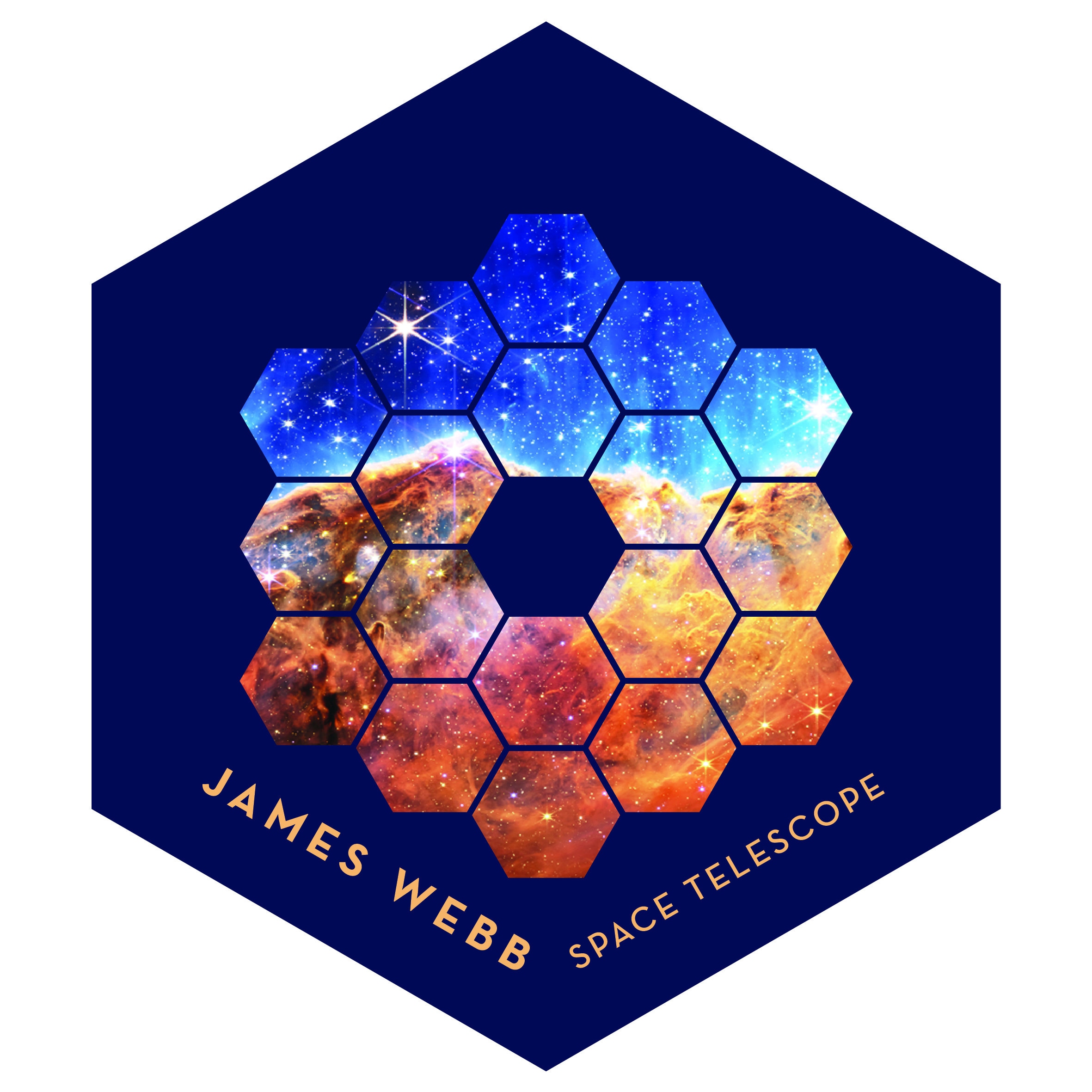 JWST James Webb Space Telescope First Images Homage 2022 Mirror vinyl sticker