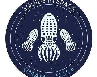 Umami Squids in Space, vinyl sticker