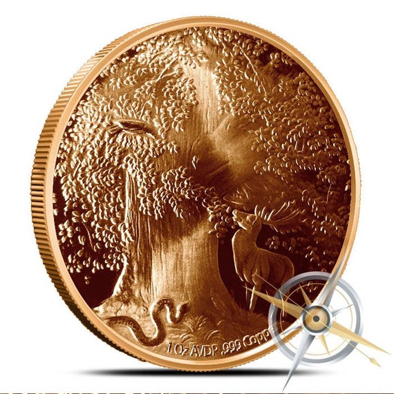 SLEIPNIR  1 oz Copper Round coin  3rd  in Series   NORDIC CREATURES 