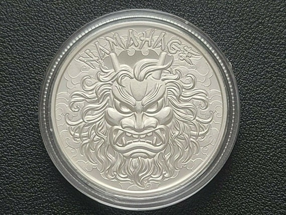 1 Oz .999 Silver NAMAHAGE JAPANESE Theatre Round Coin New 1 Oz .999 Silver NAMAHAGE JAPANESE Theatre Round Coin New