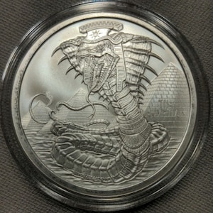 World of Dragons #6 The Egyptian | 1 troy oz .999 Silver Round BU In Capsule.  Limited mintage of only 15,000 rounds!