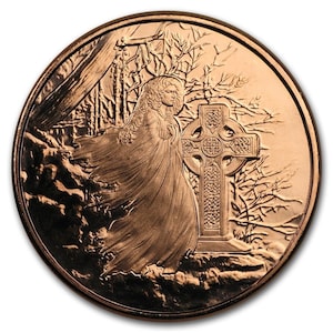 Celtic Lore - Banshee - 1oz .999 BU copper round