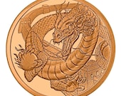The Chinese Dragon 1 oz Copper Round, World of Dragons Series