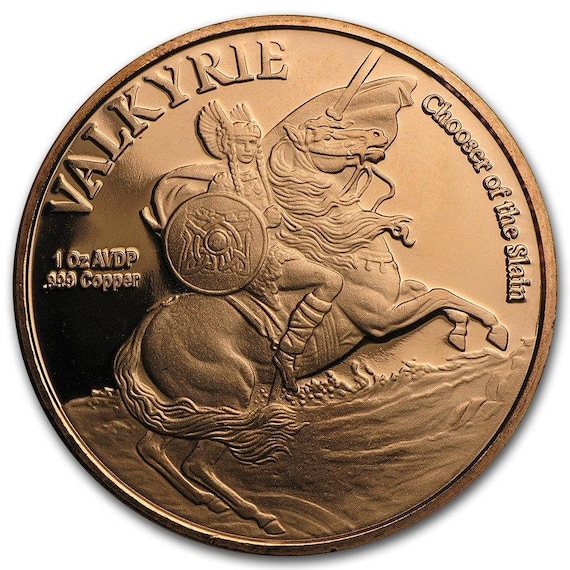 Valkyrie 1 oz .999 Silver Proof Norse God Coin Series Odin mirror finish coin
