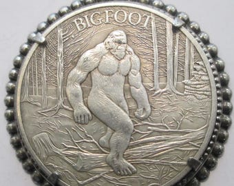 NEW-Bigfoot & Yeti Coin/Pendant. Can make Two Necklaces in One