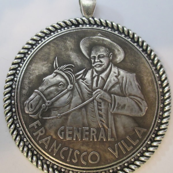 High Relief Antique General Francisco "Pancho" Villa Coin/Pendant
