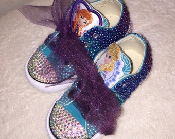 Purple rhinestone converse shoes Etsy Purple rhinestone converse shoes Etsy
