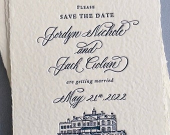 Letterpress invitation printing
