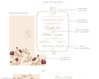 Full Custom Wedding Invitation Design