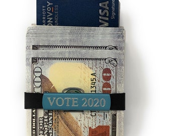 Personalized GRAND BAND Money Band  Free Engraving, Bernie Sanders, MATH, Warren, Andrew Yang, Joe Biden, Vote 2020, Customize your own