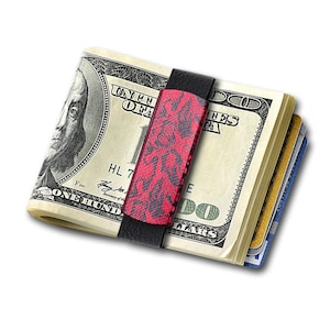 Banda para dinero de lujo GRAND BAND con diseño de piel de serpiente roja