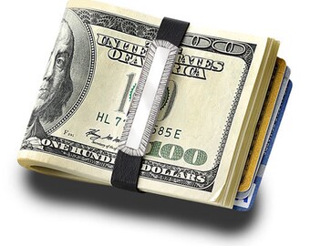 Money Band GB7000F - Lux Stainless Steel Elastic Money Band with Fluted Frame with FREE Engraving