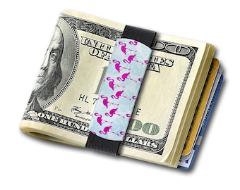 GRAND BAND Deluxe Money Band Flamingo Design