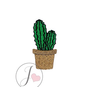 Cactus 1 Embroidery Design, Cactus Embroidery Pattern, Machine Embroidery Designs