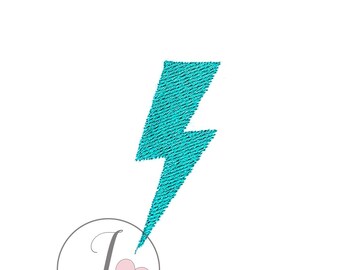 Lightning Bolt Embroidery Design, Machine Embroidery Designs