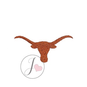 Longhorn Embroidery Design, Machine Embroidery Designs