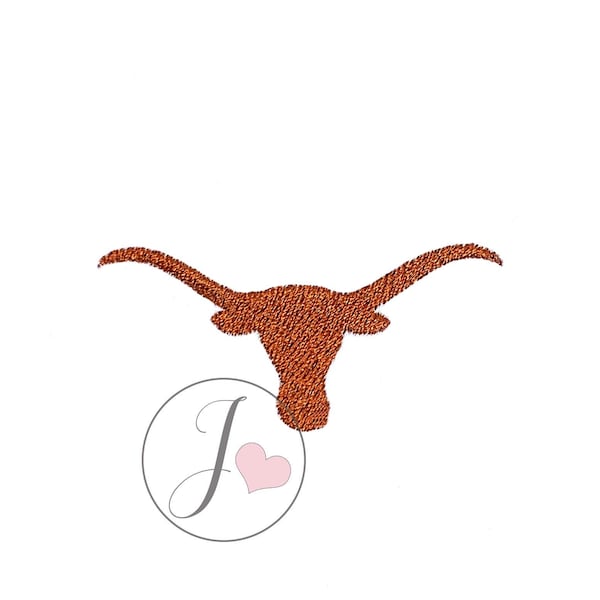 Longhorn Embroidery Design, Machine Embroidery Designs