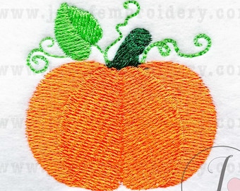 Small Pumpkin Embroidery Design, Fall Machine Embroidery Pattern (Instant Download)
