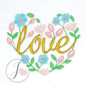 Heart Embroidery Design, Love Embroidery Designs, Floral Embroidery Designs, Machine Embroidery Designs