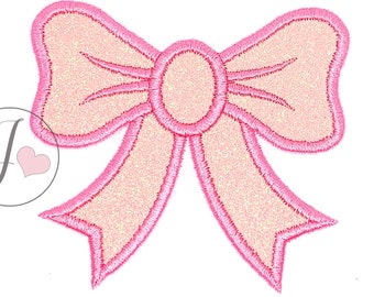 Bow Applique Designs, Machine Embroidery (3 Sizes)