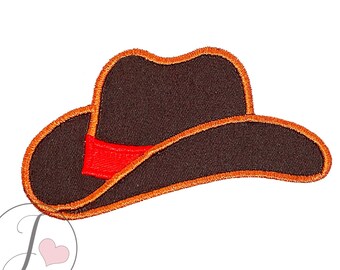 Cowboy Hat Applique Design, Machine Embroidery (Digital Download)