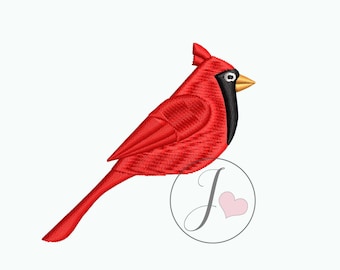 Cardinal Bird Embroidery Design, Machine Embroidery Designs
