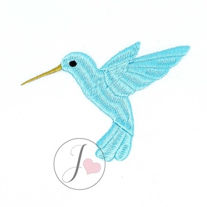 ハチドリの刺繍デザイン、鳥の刺繍デザイン、機械刺繍デザイン