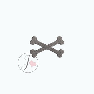 Crossbone Embroidery Design, Pirate Embroidery Designs, Machine Embroidery Designs