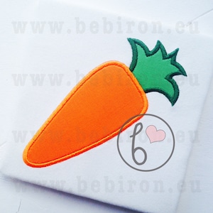 Easter Applique Design, Carrot Machine Embroidery Pattern, Instant Download