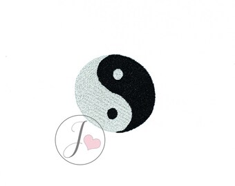 Motif de broderie Yin Yang