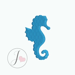 Seahorse Mini Embroidery Design, Sealife Embroidery Design, Fish Embroidery Design, Seahorse Machine Embroidery Pattern