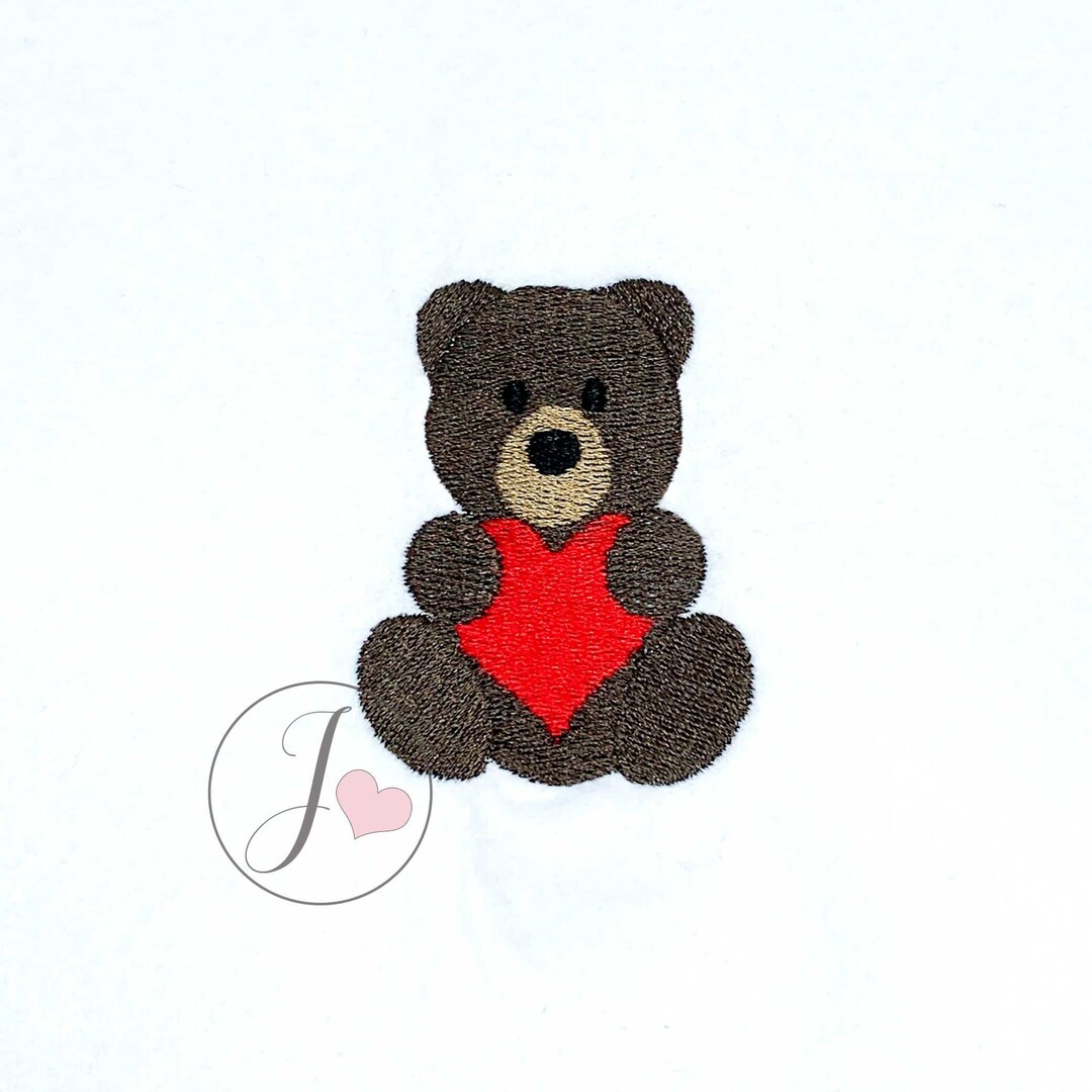 [GRAVER]★POLAR BEAR RED HEART EMBROIDERY SHORT PADDING GRAVER]☆POLAR BEAR RED HEART EMBROIDERY SHORT PADDING