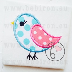 Bird Applique Design, Machine Embroidery Pattern, Instant Download