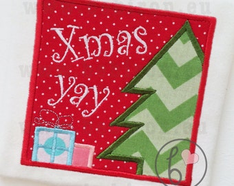 Christmas Decoration Applique Design, Christmas Machine Embroidery Design