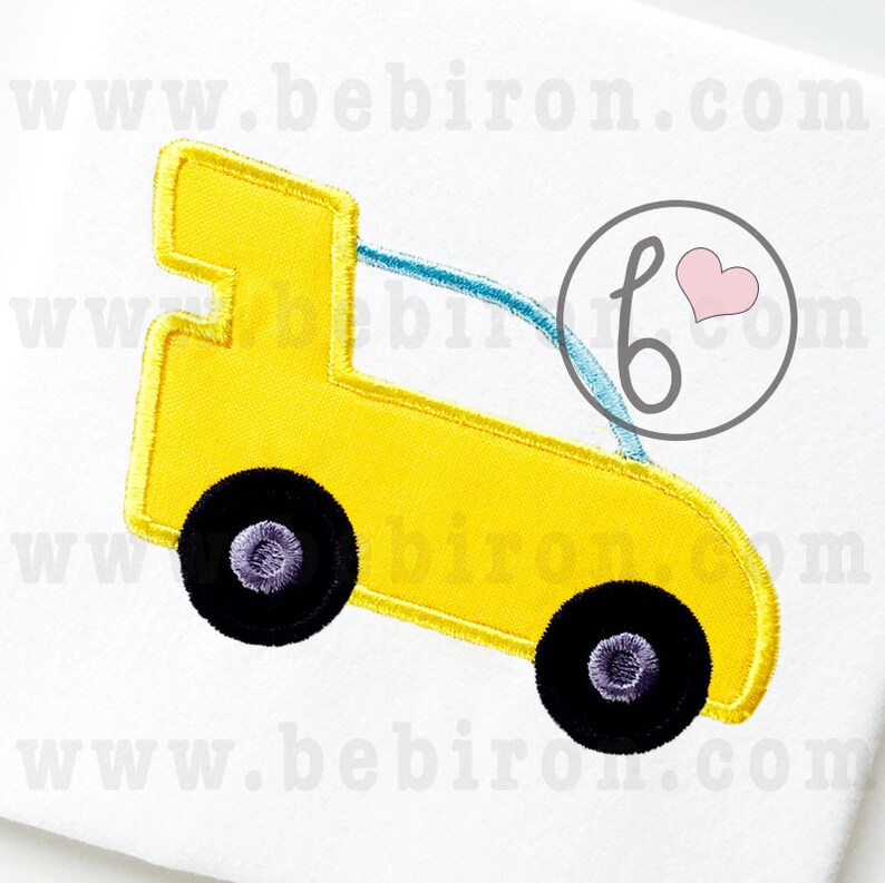 Car Applique Design Machine Embroidery Pattern Instant Etsy